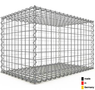 Gabion Haute Qualité - Longueur 80 x Hauteur 50 x Epaisseur 50 cm - Mailles Carrées 5 x 5 cm - GabionDeco® Made in Germany