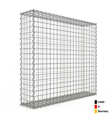 Gabion Haute Qualité - Longueur 100 x Hauteur 90 x Epaisseur 20 cm - Mailles Carrées 5 x 5 cm - GabionDeco® Made in Germany