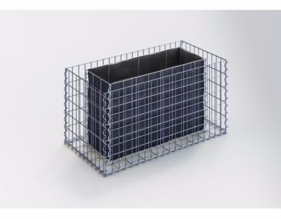 GabionDeco® - Jardinière Gabion 100 x 50 x 50 cm - Made in Germany - Mailles Rectangulaires 5 x 10 cm