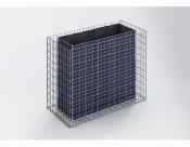 Jardinière Gabion 130 x 100 x 60 cm - Mailles Rectangulaires 5 x 10 cm - GabionDeco® - Made in Germany  