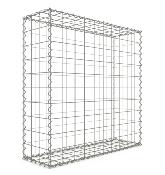 Gabion 100 x 100 x 30 cm - Qualité Made in Germany - Mailles Carrées 10 x 10 cm - GabionDeco®