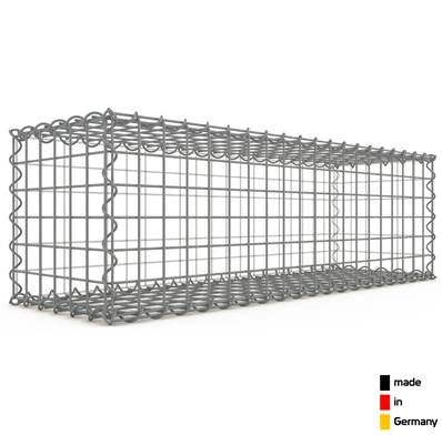 Gabion Haute Qualité - Longueur 100 x Hauteur 30 x Epaisseur 30 cm - Mailles Carrées 5 x 5 cm - GabionDeco® Made in Germany