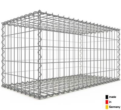 Gabion Haute Qualité L 100 x H 50 x Ep 50 cm - Mailles Rectangulaires 5 x 10 cm - GabionDeco® - Made in Germany