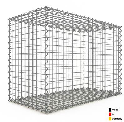 Gabion Haute Qualité - Longueur 100 x Hauteur 70 x Epaisseur 50 cm - Mailles Carrées 5 x 5 cm - GabionDeco® Made in Germany