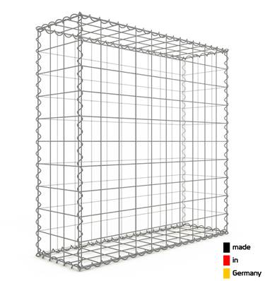 Gabion 100 x 100 x 30 cm - Qualité Made in Germany - Mailles Carrées 10 x 10 cm - GabionDeco®