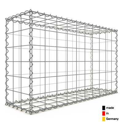 Gabion 100 x 60 x 30 cm - Qualité Made in Germany - Mailles Carrées 10 x 10 cm - GabionDeco®