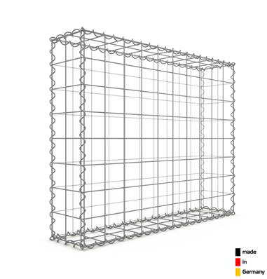 Gabion 100 x 80 x 20 cm - Qualité Made in Germany - Mailles Carrées 10 x 10 cm - GabionDeco®