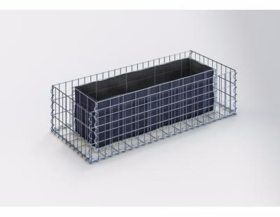 Jardinière Gabion 120 x 30 x 50 cm - Mailles Rectangulaires 5 x 10 cm - GabionDeco® - Made in Germany 