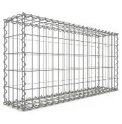 Gabion Haute Qualité L 100 x H 50 x Ep 20 cm - Mailles Rectangulaires 5 x 10 cm - GabionDeco® - Made in Germany