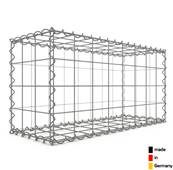 Gabion 80 x 40 x 30 cm - Qualité Made in Germany - Mailles Carrées 10 x 10 cm - GabionDeco®