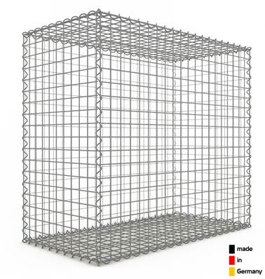 Gabion Haute Qualité - Longueur 100 x Hauteur 90 x Epaisseur 50 cm - Mailles Carrées 5 x 5 cm - GabionDeco® Made in Germany