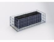 Jardinière Gabion 120 x 30 x 50 cm - Mailles Rectangulaires 5 x 10 cm - GabionDeco® - Made in Germany 