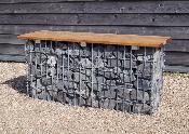 Lot de 3 brides de fixation pour lames de banc Gabion (modèle court)