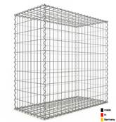 GabionDeco® - Gabion Haute Qualité L 100 x H 100 x Ep 50 cm - Mailles Rectangulaires 5 x 10 cm - Made in Germany