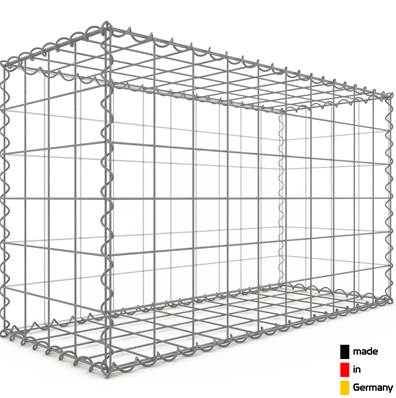 Gabion 100 x 60 x 40 cm - Qualité Made in Germany - Mailles Carrées 10 x 10 cm - GabionDeco®