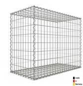 GabionDeco® - Gabion Haute Qualité L 100 x H 80 x Ep 50 cm - Mailles Rectangulaires 5 x 10 cm - Made in Germany