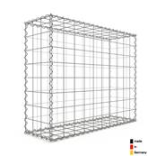 Gabion 100 x 80 x 30 cm - Qualité Made in Germany - Mailles Carrées 10 x 10 cm - GabionDeco®