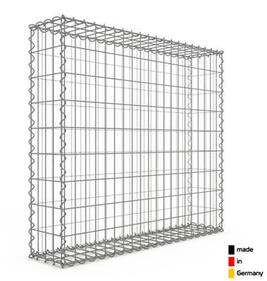 GabionDeco® - Gabion Haute Qualité L 100 x H 90 x Ep 20 cm - Mailles Rectangulaires 5 x 10 cm - Made in Germany