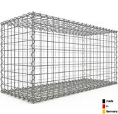 Gabion Haute Qualité - Longueur 100 x Hauteur 50 x Epaisseur 40 cm - Mailles Carrées 5 x 5 cm - GabionDeco® Made in Germany