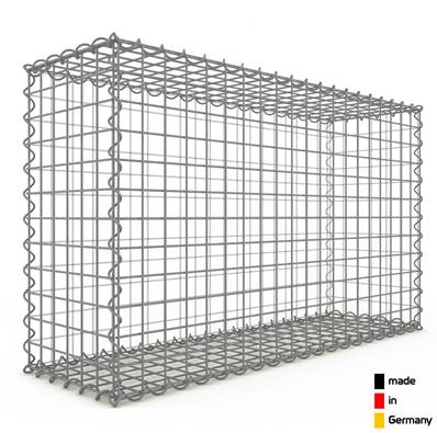 Gabion Haute Qualité - Longueur 100 x Hauteur 60 x Epaisseur 30 cm - Mailles Carrées 5 x 5 cm - GabionDeco® Made in Germany