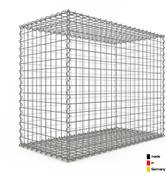 Gabion Haute Qualité - Longueur 100 x Hauteur 80 x Epaisseur 50 cm - Mailles Carrées 5 x 5 cm - GabionDeco® Made in Germany