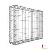 Gabion Haute Qualité L 100 x H 80 x Ep 20 cm - Mailles Rectangulaires 5 x 10 cm - GabionDeco® - Made in Germany