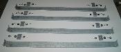 Lot de 4 brides de fixation pour lames de banc Gabion (modèle long)