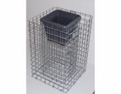 Pot de fleurs Gabion 42 x 42 cm Hauteur 60 cm