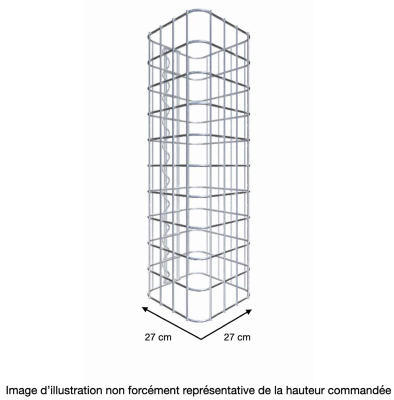 Colonne Gabion 27 x 27 cm