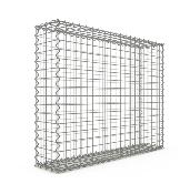 Gabion Haute Qualité - Longueur 100 x Hauteur 80 x Epaisseur 20 cm - Mailles Carrées 5 x 5 cm - GabionDeco® Made in Germany