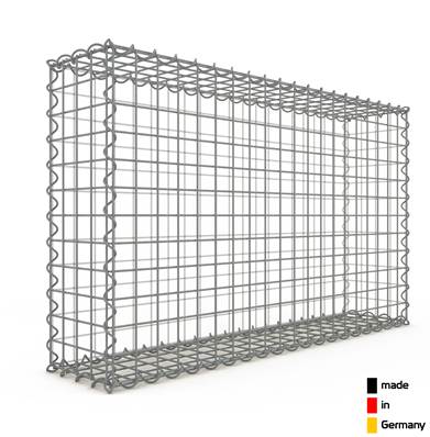 Gabion Haute Qualité - Longueur 100 x Hauteur 60 x Epaisseur 20 cm - Mailles Carrées 5 x 5 cm - GabionDeco® Made in Germany