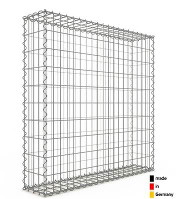 GabionDeco® - Gabion Haute Qualité L 100 x H 100 x Ep 20 cm - Mailles Rectangulaires 5 x 10 cm - Made in Germany