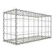 Gabion 80 x 40 x 30 cm - Qualité Made in Germany - Mailles Carrées 10 x 10 cm - GabionDeco®