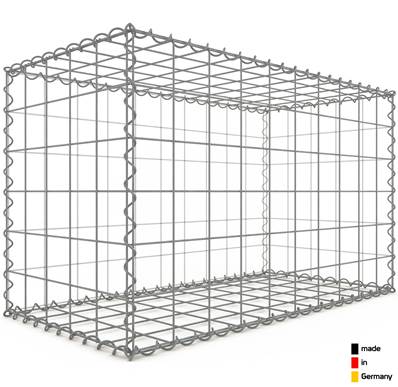 Gabion 100 x 60 x 50 cm - Qualité Made in Germany - Mailles Carrées 10 x 10 cm - GabionDeco®