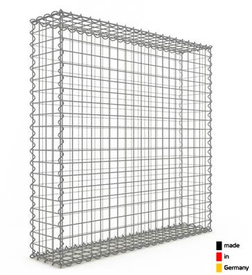 Gabion Haute Qualité - Longueur 100 x Hauteur 100 x Epaisseur 20 cm - Mailles Carrées 5 x 5 cm - GabionDeco® Made in Germany