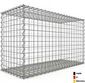 Gabion Haute Qualité - Longueur 100 x Hauteur 60 x Epaisseur 40 cm - Mailles Carrées 5 x 5 cm - GabionDeco® Made in Germany