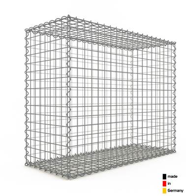 Gabion Haute Qualité - Longueur 100 x Hauteur 80 x Epaisseur 40 cm - Mailles Carrées 5 x 5 cm - GabionDeco® Made in Germany