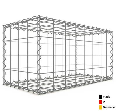 Gabion 80 x 40 x 40 cm - Qualité Made in Germany - Mailles Carrées 10 x 10 cm - GabionDeco®