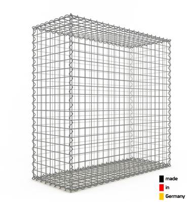 Gabion Haute Qualité - Longueur 100 x Hauteur 100 x Epaisseur 40 cm - Mailles Carrées 5 x 5 cm - GabionDeco® Made in Germany