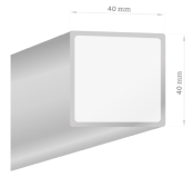 Poteau raidisseur en acier 40 x 40 mm plusieurs longueurs disponibles