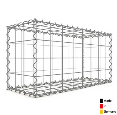 Gabion 80 x 40 x 30 cm - Qualité Made in Germany - Mailles Carrées 10 x 10 cm - GabionDeco®