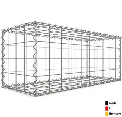 Gabion 100 x 40 x 40 cm - Qualité Made in Germany - Mailles Carrées 10 x 10 cm - GabionDeco®