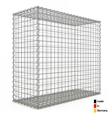 Gabion Haute Qualité - Longueur 100 x Hauteur 90 x Epaisseur 40 cm - Mailles Carrées 5 x 5 cm - GabionDeco® Made in Germany