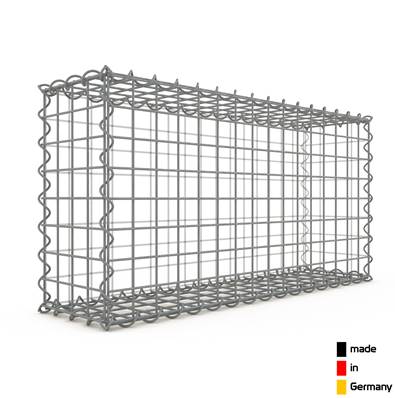 Gabion Haute Qualité - Longueur 80 x Hauteur 40 x Epaisseur 20 cm - Mailles Carrées 5 x 5 cm - GabionDeco® Made in Germany