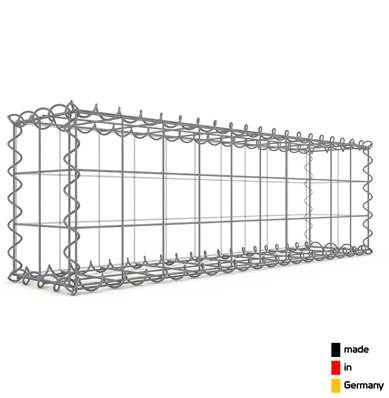 Gabion 100 x 30 x 20 cm - Qualité Made in Germany - Mailles Carrées 10 x 10 cm - GabionDeco®