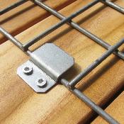 Lot de 4 Clips de fixation pour lames de banc Gabion