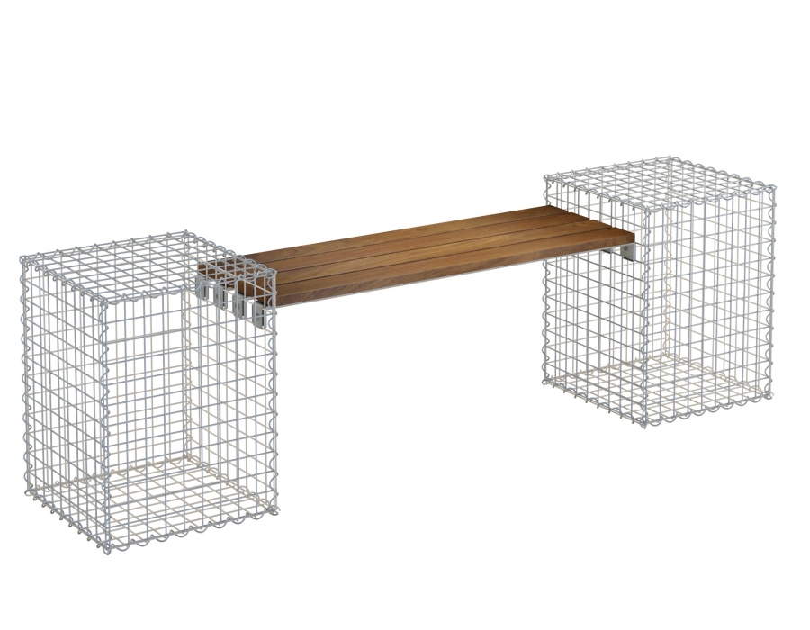 Bancs / Abris  poubelles Gabion