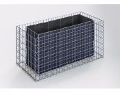 Jardinière Gabion 130 x 60 x 60 cm - Mailles Rectangulaires 5 x 10 cm - GabionDeco® - Made in Germany