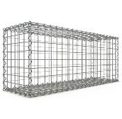 Gabion Haute Qualité - Longueur 100 x Hauteur 40 x Epaisseur 30 cm - Mailles Carrées 5 x 5 cm - GabionDeco® Made in Germany